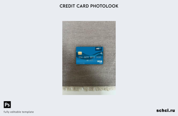 цифровая загрузка Кирибати ANZ Bank Visa, дебетовая карта, фото, передний шаблон